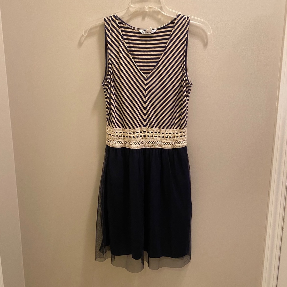 Blue Striped Dress